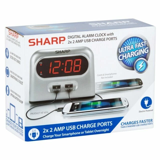 玻璃广告现代闹钟和时钟收音机