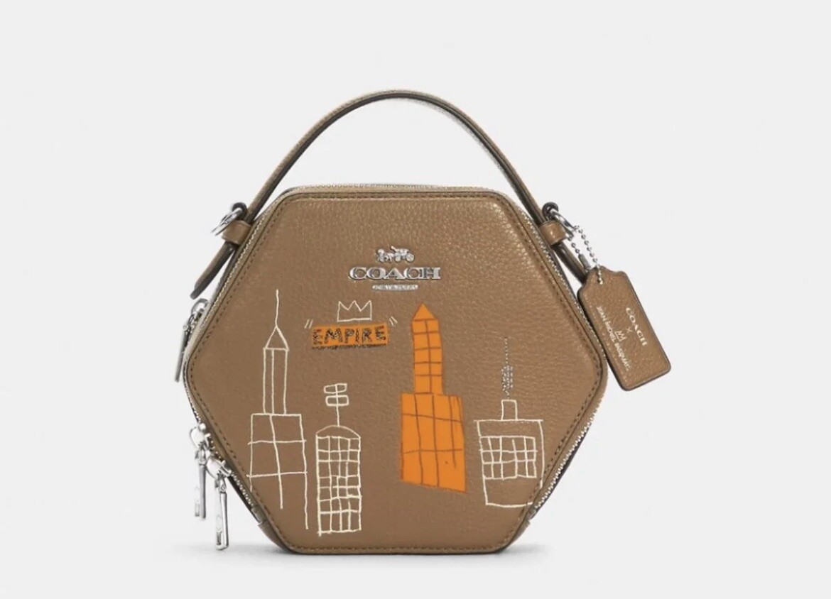 NWT Coach X Jean Michel Basquiat Hexagonal Crossbody C5654 NWT Coach X Jean Michel Basquiat Hexagonal Crossbody C5654