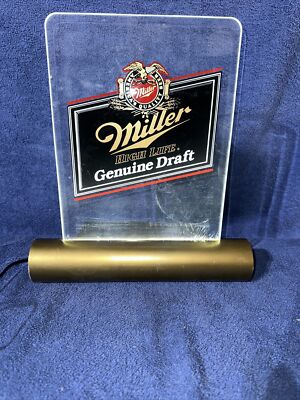 VINTAGE MILLER GENUINE DRAFT BEER LIGHT UP REGISTER SIGN | eBay