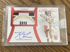 2021 Flawless Trevor Lawrence Sealed Football Bowl Patch RC Auto 🐆 🏈  1/20