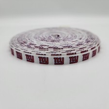 NEW 5-yards of New York Giants 3/8" wide Grosgrain Ribbon