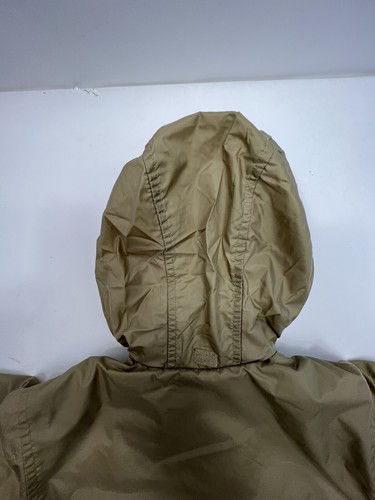 GAP Cargo Jacket Kids' Size 4x1 Olive Green Zip/Snaps Hidden Hood in Collar Line - Picture 3 of 12