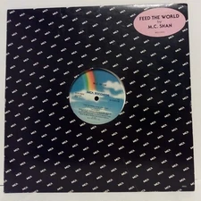 1985 - M.C. SHAN - FEED THE WORLD - MCA RECORDS ORIGINAL PROMOTIONAL 