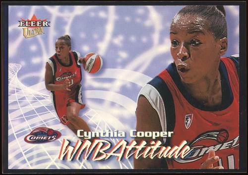 2000 Fleer Ultra WNBA Cynthia Cooper WNBAttitude #9 Houston Comets HOF