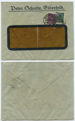 44360 - Sichtfensterumschlag Peter Schulte - Elberfeld 17.10.1922