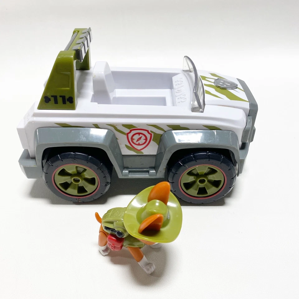 Figura Rastreador Paw Patrol Cruiser Pull Back Sounds Jungle Jeep Vehículo Funciona A5 Foto 2 de 4