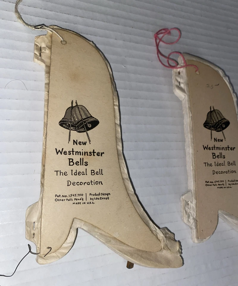 9 LOT Vintage Westminster Bells White Tissue Honeycomb Decor Ernst Various Sizes - Image 2 of 4