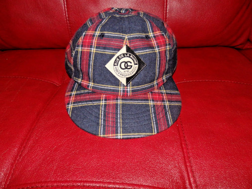 RARE Men's Vintage OBEY Propaganda Co. Adjustable Hat Plaid, Checkered EUC