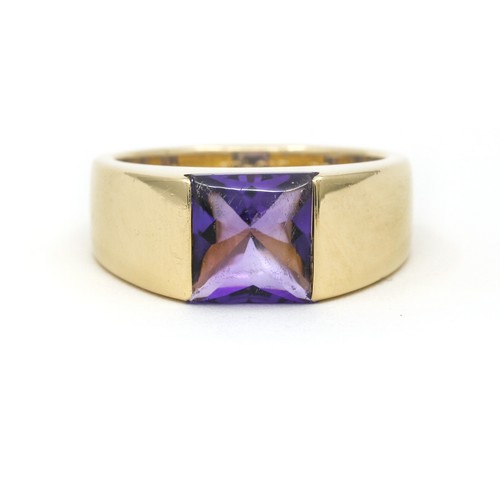 Cartier Tank Large Amethyst Ring 