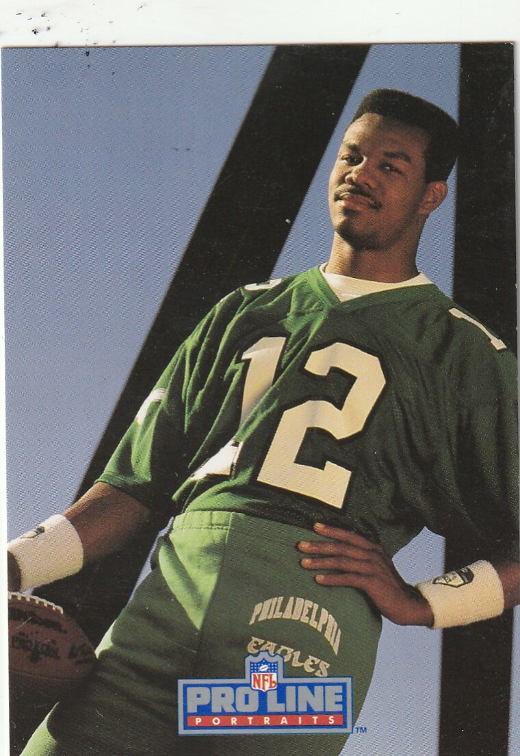 FREE SHIPPING-MINT-1991 Pro Line Portraits Randall Cunningham #77 EAGLES