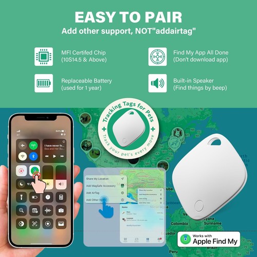 Dog Shock Collar, GPS trackers for Dogs (Only iOS) with Smart Tracker iTag Do... - 第 3/7 張圖片