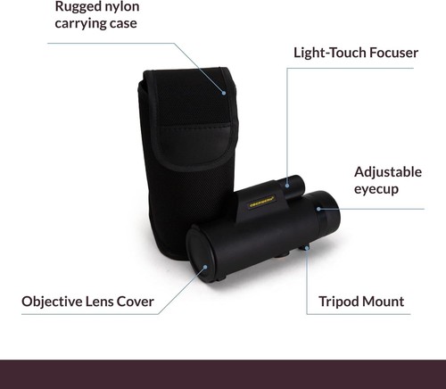 Portable 8x32 Sport HD II Monocular - Includes Carrying Case & Tripod Mount - Picture 4 of 8