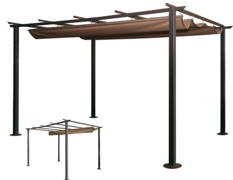 GAZEBO IN ACCIAIO VERANDA cm. 300x300