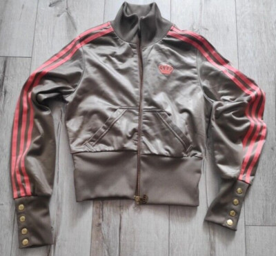 Adidas Missy Elliott Respect Me Brown Track Jacket Top