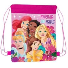 princess Girls Character School PE SWIM Shoe Sports Drawstring Bag Backpack