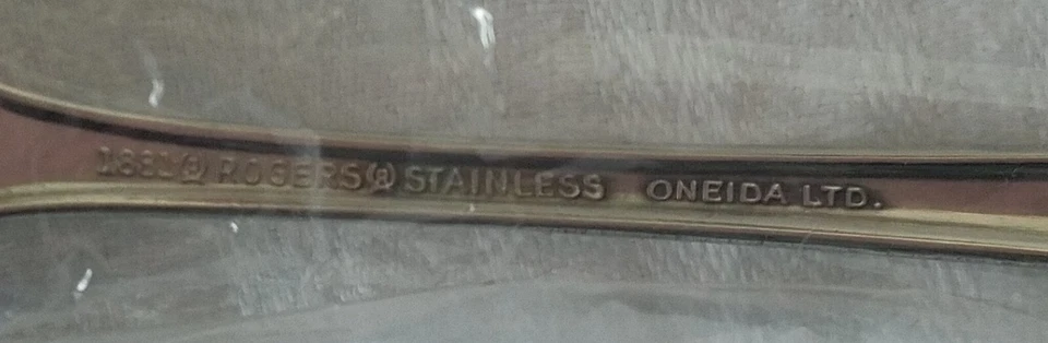 11 Pc 1881 Rogers Oneida Bittersweet Repose Floral Stainless Oval Soup Spoon NEW - Image 4 of 4