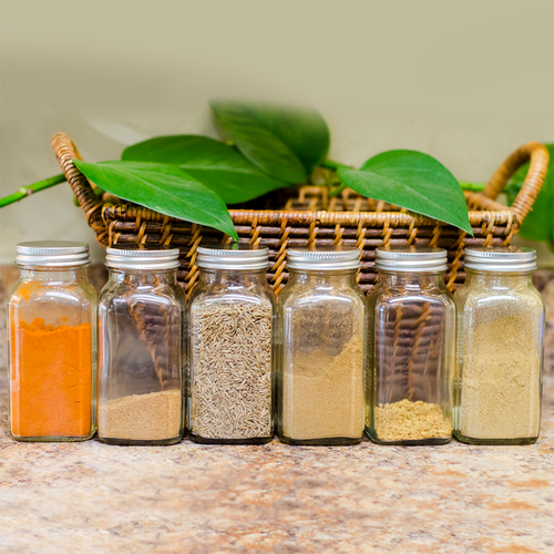 12 x GLASS SPICE JARS WITH SHAKER LIDS STORAGE BOTTLES CONTAINERS POTS AIRTIGHT - Picture 12 of 12