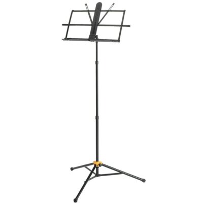 Music Stand Hercules BS118BB 3 Section Design with EZ Grip and Carry Bag