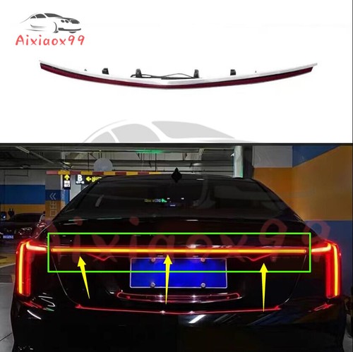 Fit For Cadillac CT5 Rear Door Trunk LED Tail Light Cover Trim 2020-2025 - Picture 7 of 7