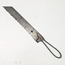 Antique Clauss Serrated 10 Inch Bread Cake Kitchen Knife - Made in Fremont Ohio