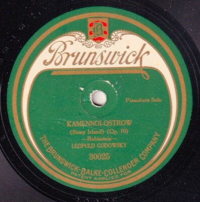 Godowsky. Rubinstein (Kamennoi-Ostrow). Bruns 30025. NM-