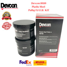 Devcon 10110 Plastic Steel Putty A , 1 lb Kit Metal Filled Epoxy Putty NEW 