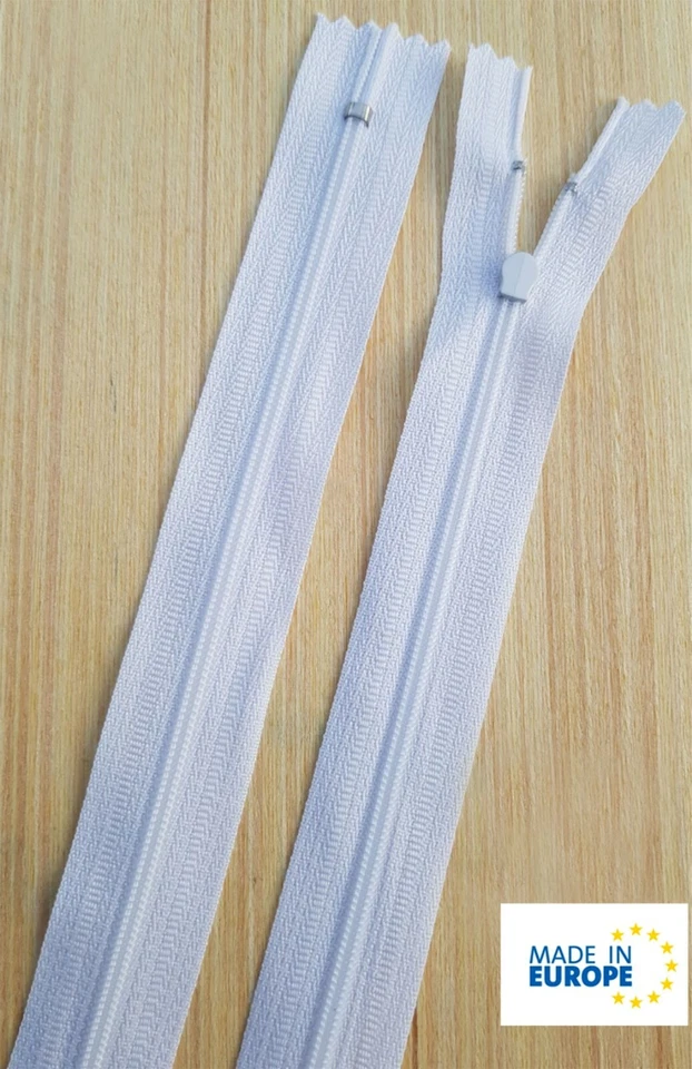 Reißverschluß für Bettwäsche 35 80 135 155 cm Schieber ohne Griffplatte Nylon - Bild 2 von 3