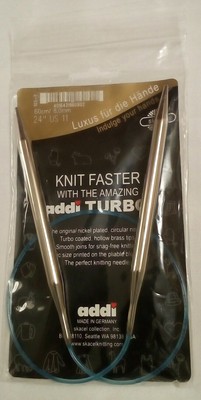 addi TURBO Skacel circular knitting needle NEW US 11 / 24 inch  8.0mm  60cm NIP