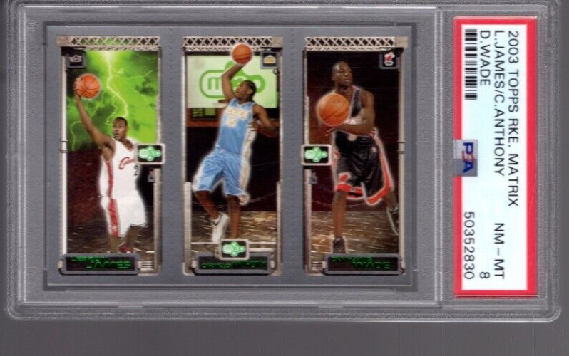 RC LeBRON・WADE・ANTHONY / NBA 2003 Fleer Trio Tradition Lebron James Wade Anthony BCCG 9
