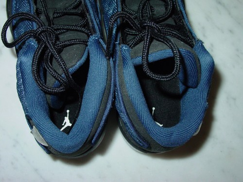 2021 Nike Air Jordan Retro 13 "Brave Blue" Black/White Toddler Shoes Size 10C - Picture 13 of 15