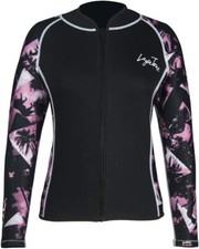 LayaTone Unisex Wetsuit Jacket 3mm Neoprene Tops Pink- Neoprene Sleeve, Large 