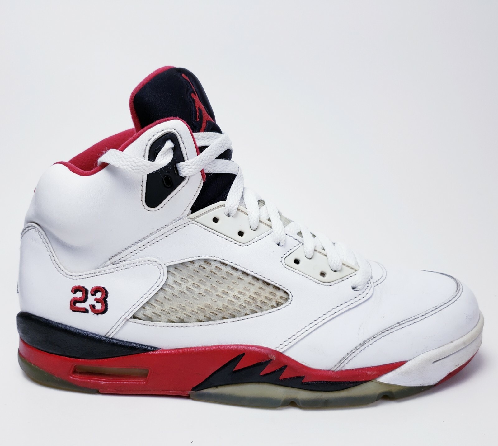 Air Jordan 5 Fire Red Black Tongue 136027-120 Men Size 10 Air Jordan 5 Fire Red Black Tongue 136027-120 Men Size 10