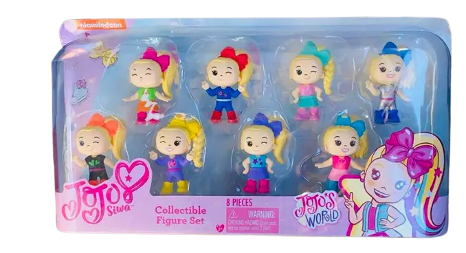 JoJo Siwa 8 Piece Collectible Figure Set JoJo Siwa Toys NEW IN BOX