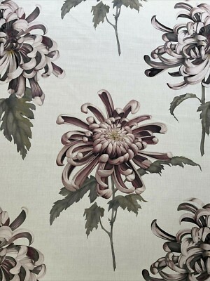 ZOFFANY ''EVELYN'' 2,5 Meter Designer Gardinenstoff 322642 Rosenquarz/Leinen