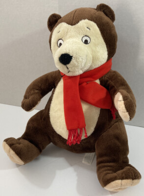 Kohls Bear You Can Do It Sam 11'' plush w/red scarf Amy Hest
