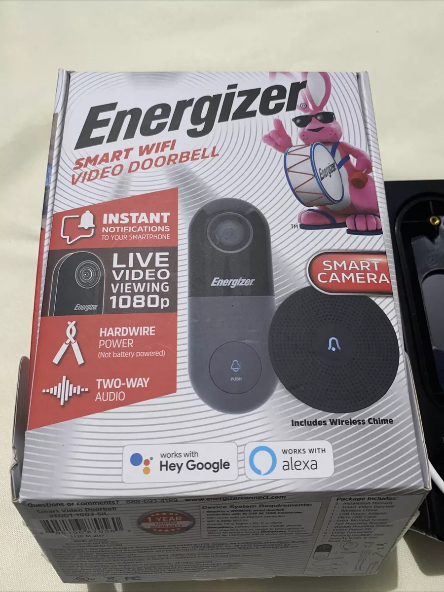 Smart Wifi 1080p Video Doorbell - Energizer