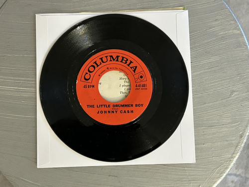 JOHNNY CASH Little Drummer Boy/I’ll Remember You 45/Picture Sleeve EX. - Picture 7 of 10
