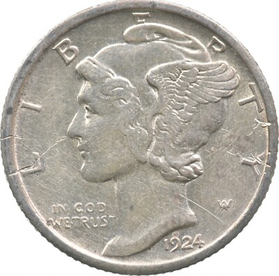 マーキュリー・ダイム 10枚セット 1924-D Mercury Dime *5246 | eBay