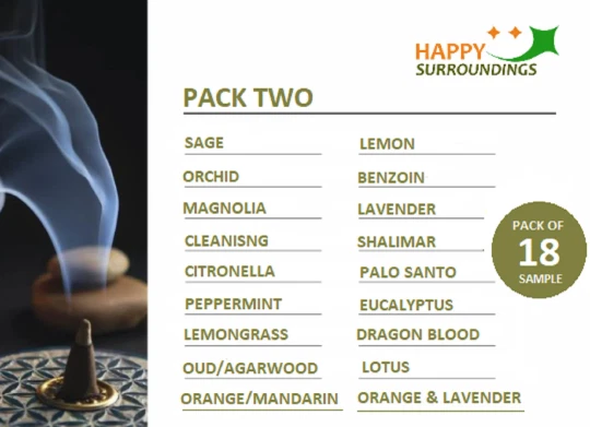 Sample Pack Of Incense Cones Hand Dipped with Essential Oils100% Natural Incense - Image 3 of 4