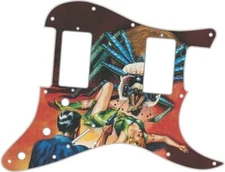 Pickguard Stratocaster Graphical Custom fit Fender HH11 Hole Attack Giant Spider