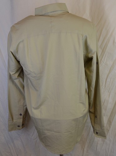 New Under Armour UA Chesapeake Fishing Long Sleeve Shirt Mens Small S Desert Tan - Picture 4 of 4