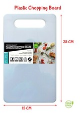 Small Plastic Chopping Board Cutting Board 25x15cm for Kitchen Food Prep