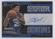 2024-25 Prizm Black Sensational Signatures Blue 33/49 KJ Simpson Jr Auto 1b7p