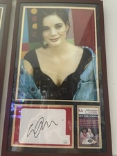 Gabrielle Anwar Signed Index Custom Frame Photo 11x17 JSA COA Burn Notice