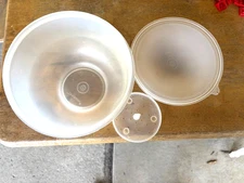 Vintage Tupperware Crisp-It Lettuce Keeper 3 Pc Set White 1424-4 681-8 VGUC