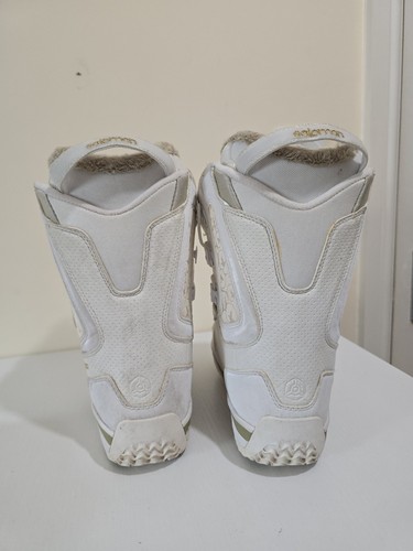 Salmon Kiana Snowboard Boots White UK4.5 2 Part Lace Up - Picture 7 of 16