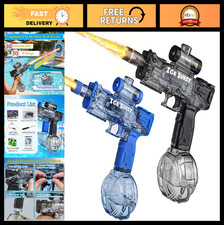 2-Pack Rechargeable Electric Water Guns - Powerful Long Range Squirt Toys for Ki