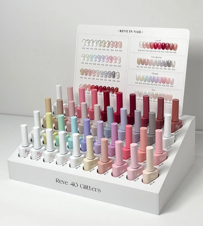 Revinnail Rev Glitter 40-Piece Gel Nail Polish Set – Soak Off, Korean K-Beauty
Opens in a new window