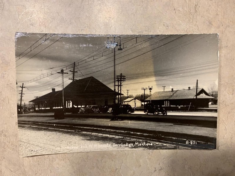 Milwaukee N.P Train Depot, Ceil Nixon Real Photo Unposted SKU# 33159