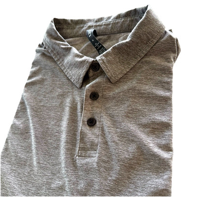 Vuori Strato Tech Polo Shirt Mens XL Gray Heathers Stretch Comfort SS